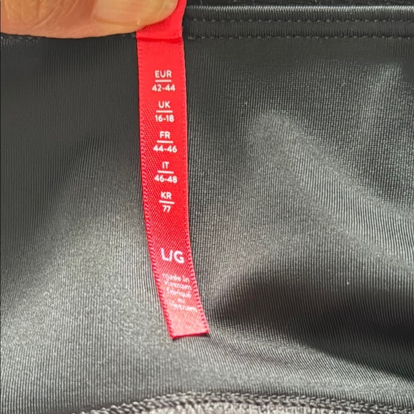 Spanx Velvet Velour High Waistband Compression Black Casual Leggins Size L - Picture 14 of 15